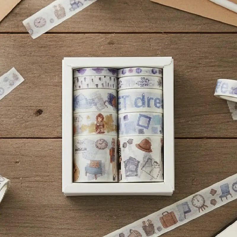 Vintage Dream Washi Tape 10 Rolls of Decorative Collection Set