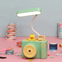 Camera-Shaped Desk Lamp With Sharpener & Pen Holder