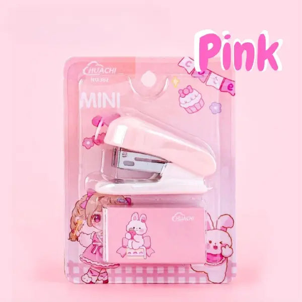 Cute Mini Stapler Set with Staples – Compact Desktop Accessory