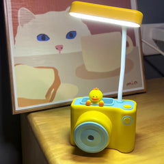 Camera-Shaped Desk Lamp With Sharpener & Pen Holder