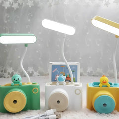 Camera-Shaped Desk Lamp With Sharpener & Pen Holder