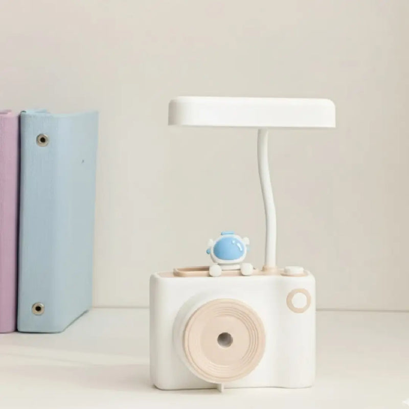 Camera-Shaped Desk Lamp With Sharpener & Pen Holder