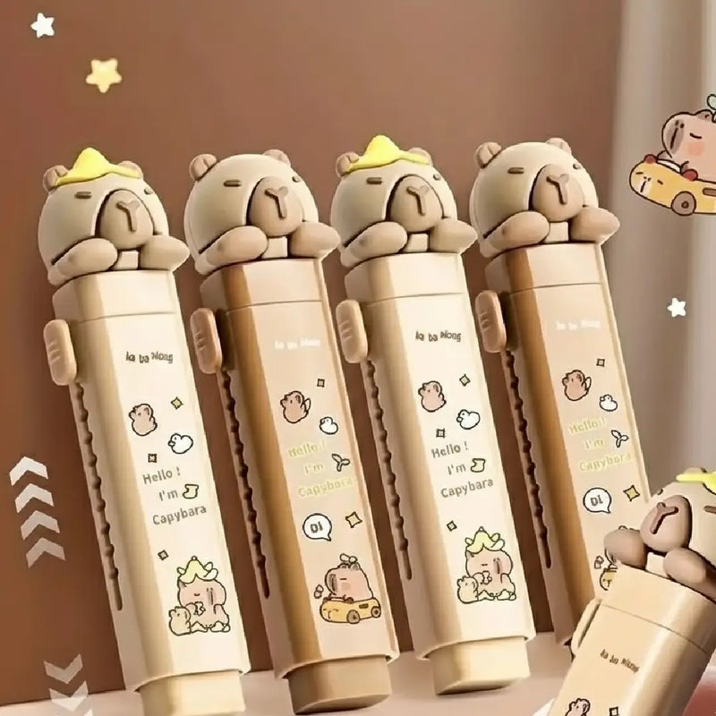Capybara Push-Pull Erasers Cartoon Style Pack