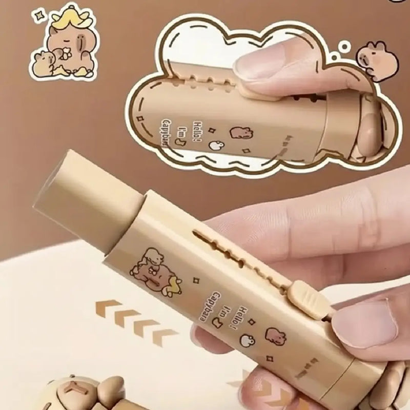 Capybara Push-Pull Erasers Cartoon Style Pack