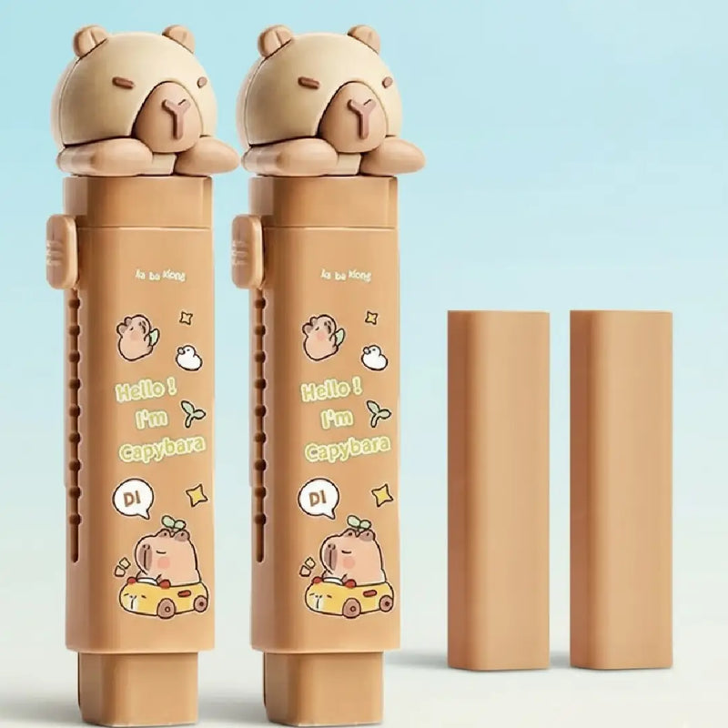 Capybara Push-Pull Erasers Cartoon Style Pack