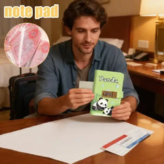 Kawaii Panda Lockable Envelope Money Savings Book – Green Theme