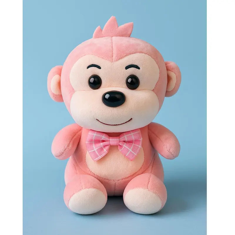 Cute Bow Monkey Soft Toys 30 Cm – Soft Cuddly Buddy