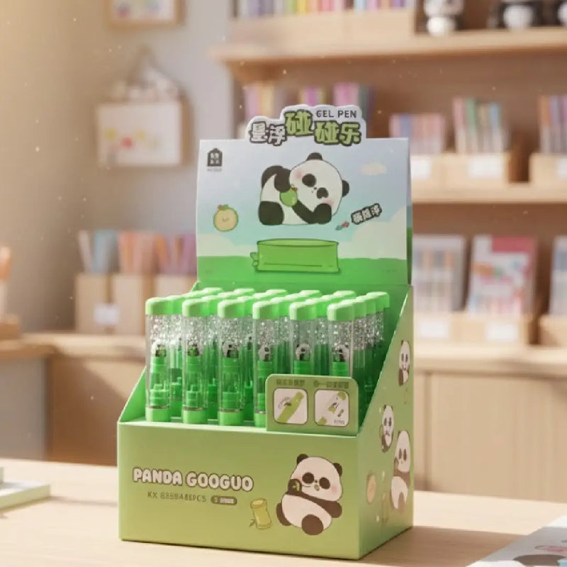Cute Magnetic Panda Gel Pen – Floating Retractable Kawaii Pen