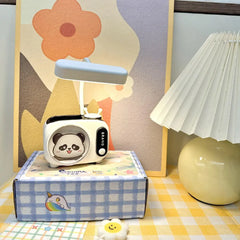TV-Style Desk Lamp with Pen Holder and Sharpener