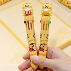 Bearis Bug 10-Color Ballpoint Pen-Cute & Colorful