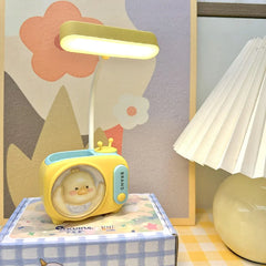 TV-Style Desk Lamp with Pen Holder and Sharpener