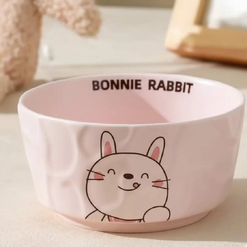 Adorable Animal Porcelain Bowl – Kawaii Dessert Cup, Home & Gifting (Pack of 4)