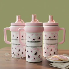 Leopard Print Stainless Steel Tumbler – Pink Chic Design