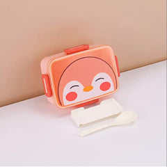 Cute Animal Print Lunch Box with Compartments