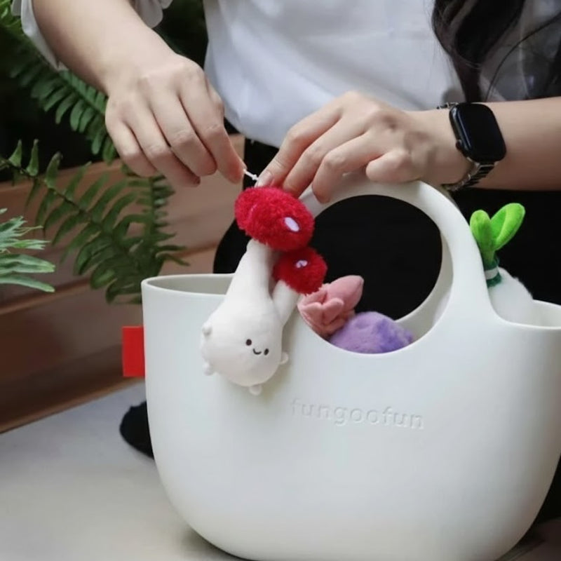 Soft Mushroom 3-in-1 Plush Pen With Bag Charm Plush Toy