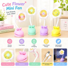 Portable Blossom Mini USB Desk Fan