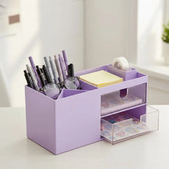 Multi-Compartment Cartoon Desk Organizer Box
