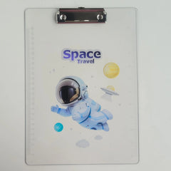 Space Astronaut Design Transparent Writing Pad with Ruler - Clipboard