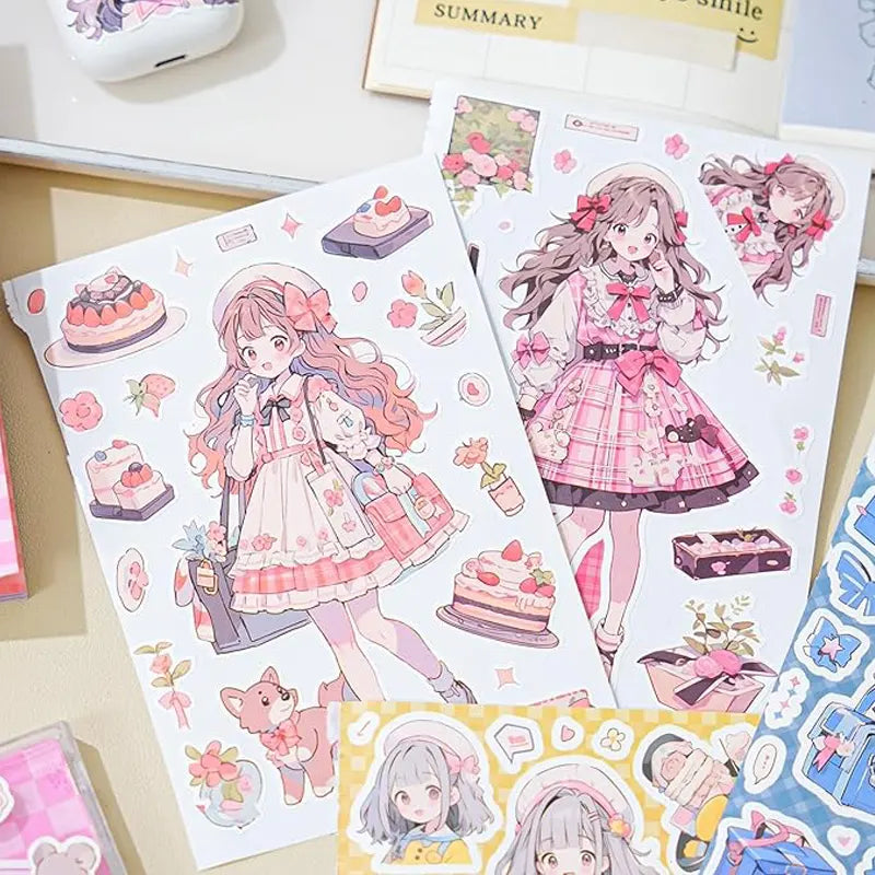 Kawaii Sweet And Playful Character Design Stickers Book