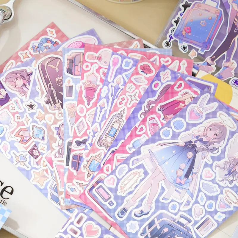 Kawaii Sweet And Playful Character Design Stickers Book