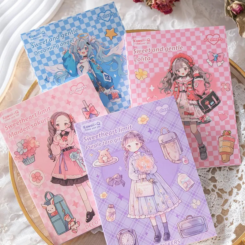 Kawaii Sweet And Playful Character Design Stickers Book