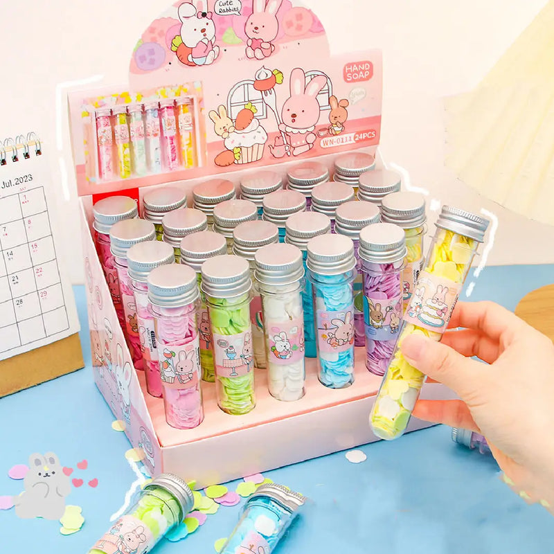Kawaii Bunny Hand Wash Paper Soap Gentle Fragrance