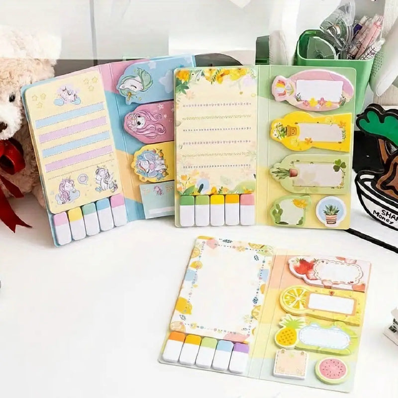 Cute Handbook Pastel Sticky Notes Set Creative Pack