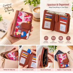 Stylish Cartoon Design Zip Wallet