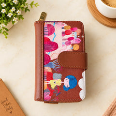 Stylish Cartoon Design Zip Wallet