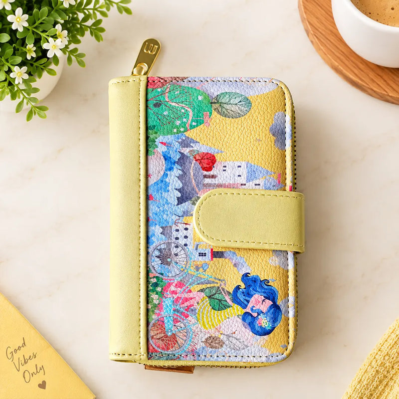 Stylish Cartoon Design Zip Wallet