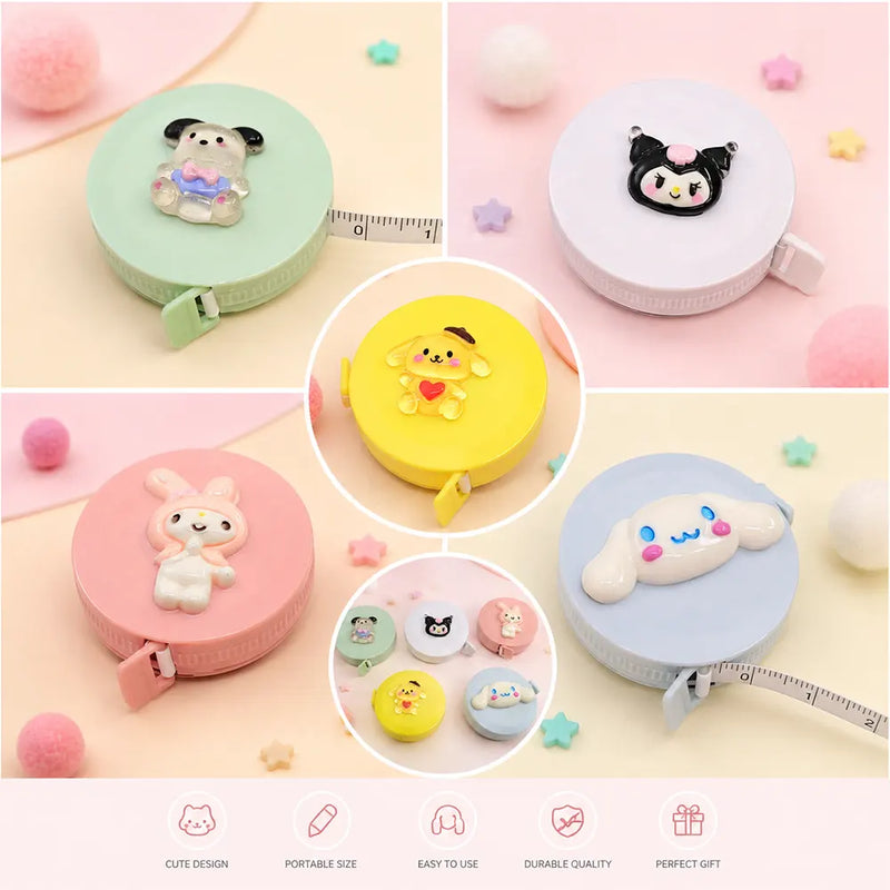 Cute Sanrio Themed Measuring Tapes