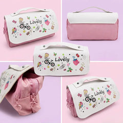 Lovely Pattern Multi-Layer Pencil Pouch