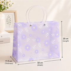 Transparent Floral PVC Gift Bag