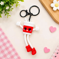Adorable Fast Food Theme Silicone Bag Charm / Keychain