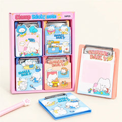 Cute Cartoon A7 Clipboard Sticky Notes