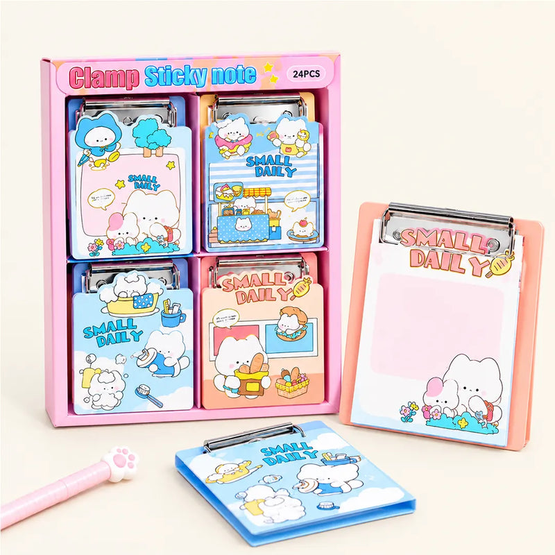 Cute Cartoon A7 Clipboard Sticky Notes