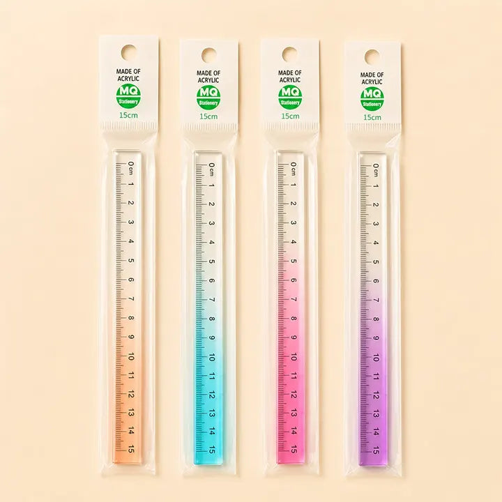 Multicolor Acrylic Scale Ruler - 15CM