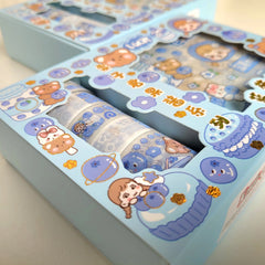Lucky Kawaii Washi Tape & Sticker Set