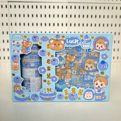 Lucky Kawaii Washi Tape & Sticker Set