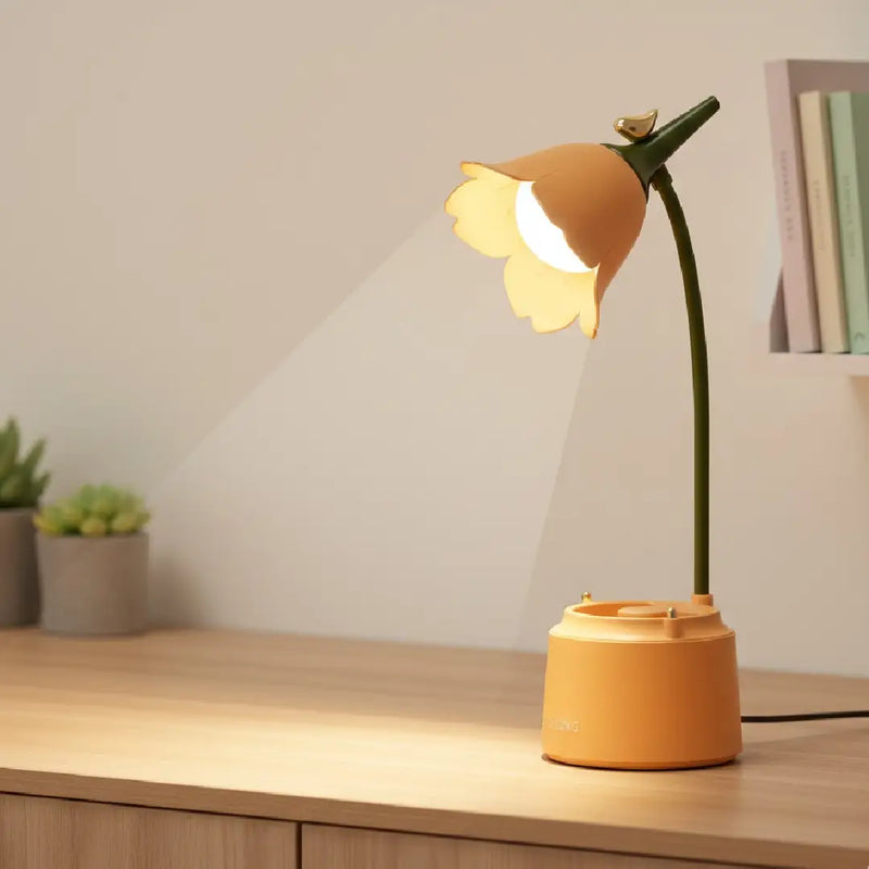 Flower Shaped LED Desk Lamp Soft Light Night Lamp