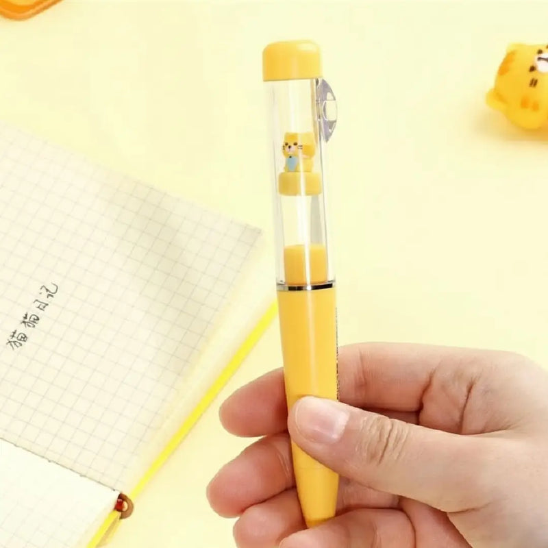 3D Floating Cat Gel Pen – Cute Shaking Mini Cat, Smooth Writing