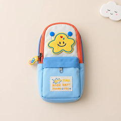 Colorful Smiley Face Zipper Pencil Pouch & Coin Purse Bag