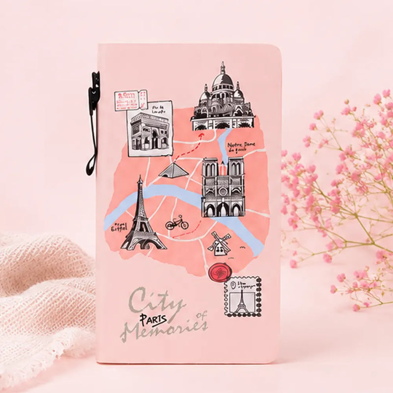 City Memories Pen Attached Diary