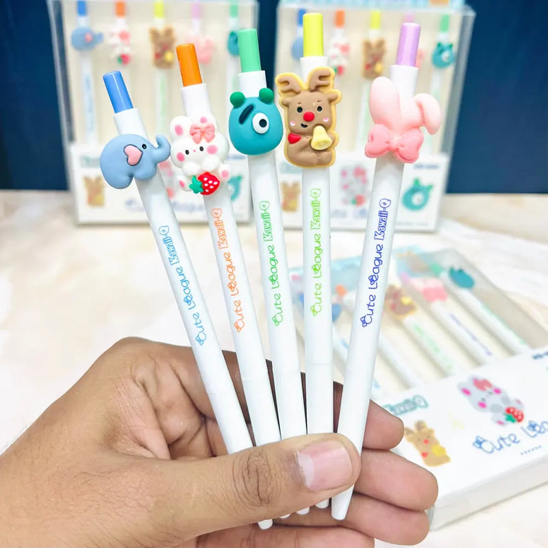 Cute League Gel Pen Pack of 5
