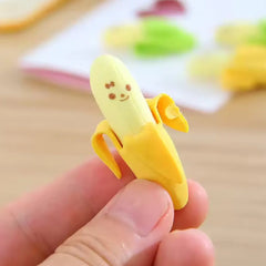 Creative Banana Fruit Erasers – 2PCS Cute Stationery