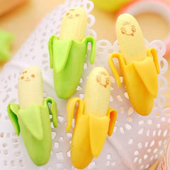 Creative Banana Fruit Erasers – 2PCS Cute Stationery