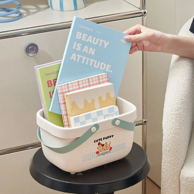 Adorable Animal Print Mini Caddy – Multi-Purpose Basket