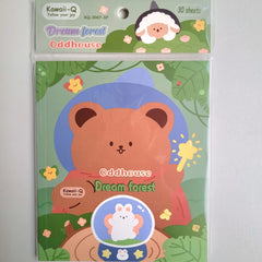 Oddhouse Bear Themed Premium Decorative Stickers Set of 15 Pages Book