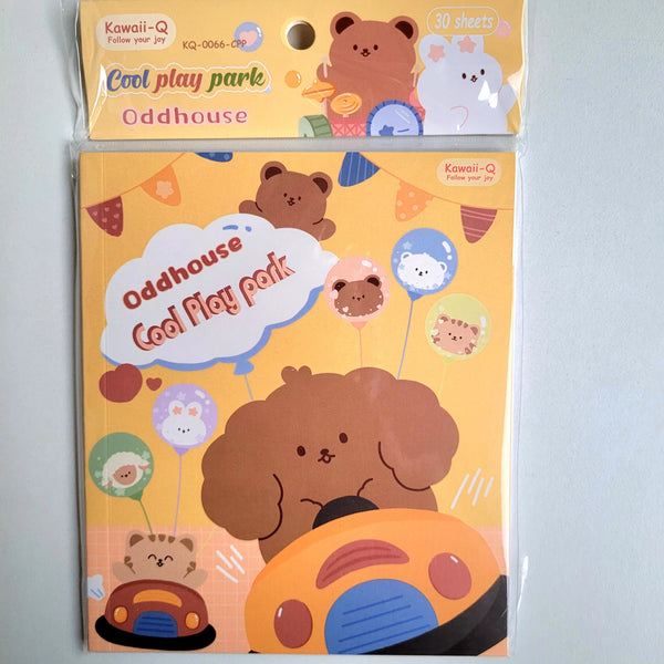 Oddhouse Bear Themed Premium Decorative Stickers Set of 15 Pages Book