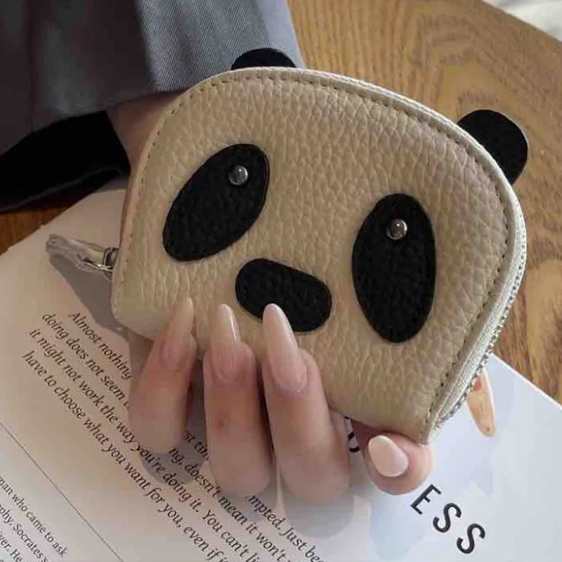 Panda Pattern Slim Daily Wallet for Cards and Folded Currency